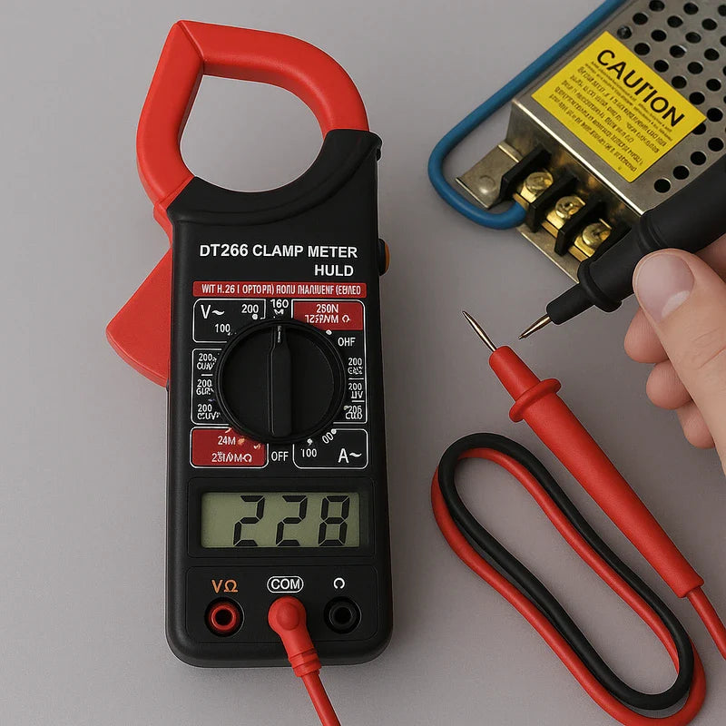 VoltMax™ DT266 DC AC Current Voltage Clamp Meter Digital Multimeter